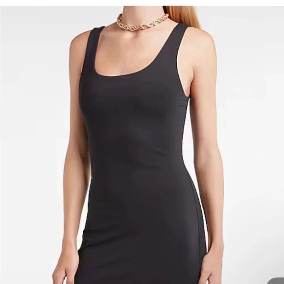 Express Black Scoop Neck Mini Sheath Dress XXS - Picture 8 of 10